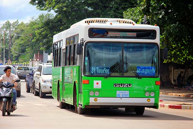 Bus Laos transportation