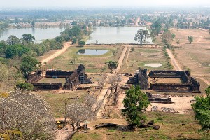 Wat Phou Asa view from Phou mountain