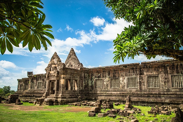 Wat Phou temple in Paske