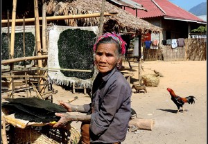 An old Lao Loum woman living near Nong Khiaw Laos