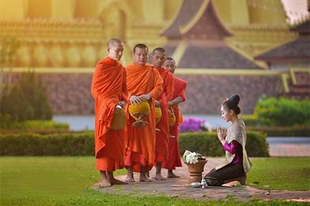 Laos Monks, Luang Prabang tour day trips