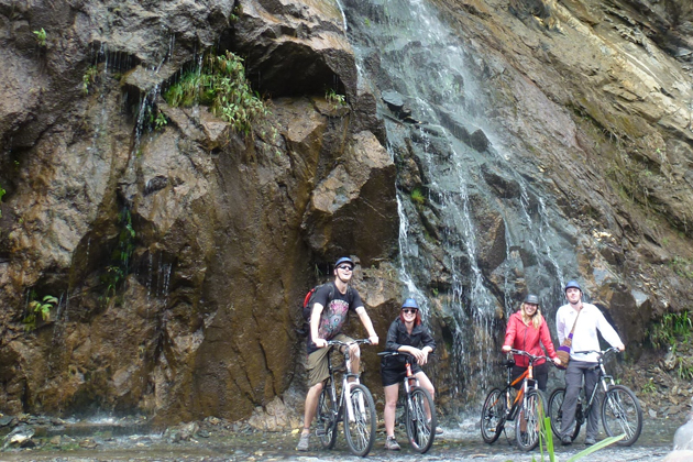 Laos cycling route in luang prabang