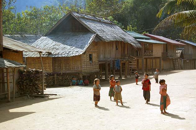 Ethnic viallage in Laos, Travels in Laos