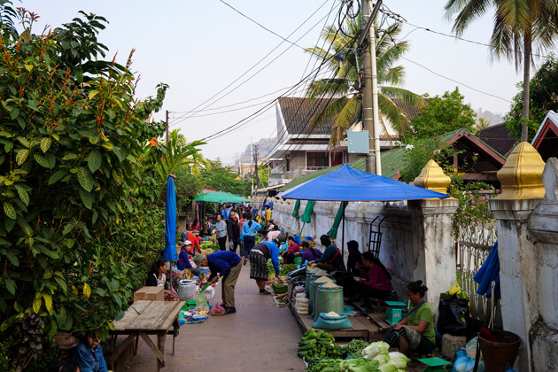 Market in the Morning, Luang Prabang Tours