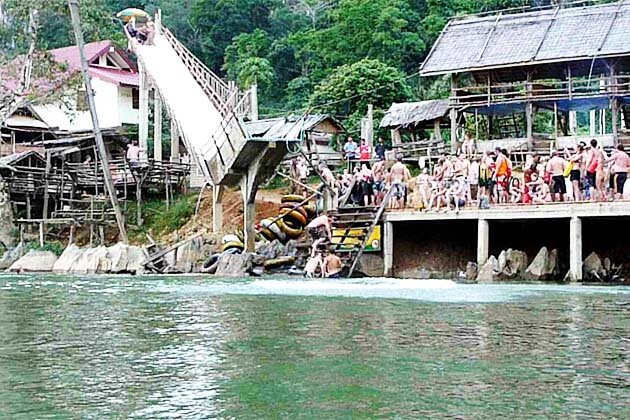 Tubing in Vang Vieng, Adventure tours in Laos