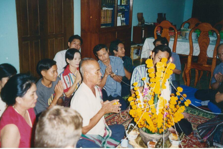 Laos traditional activity - The Baci ceremony