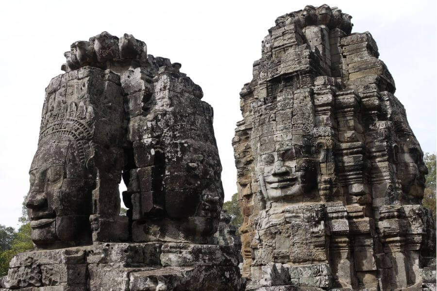 Cambodia architecture -Bayon temple