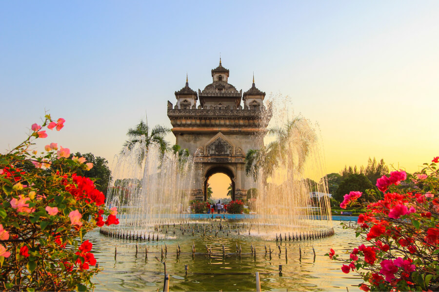 Patuxay Monument - Central Location in Vientiane
