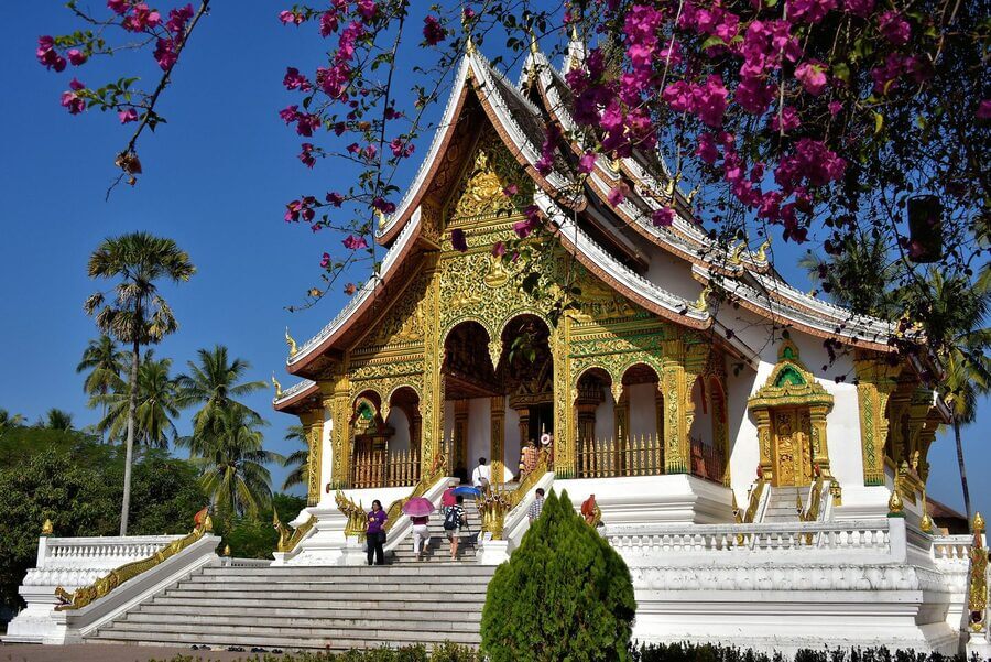 The Intricate Architecture of the Royal Palace in Laos