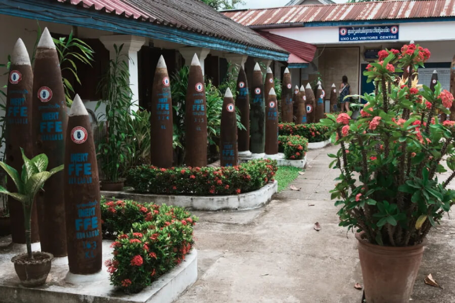 Visit the Memorial Garden in UXO Lao Visitors Centre