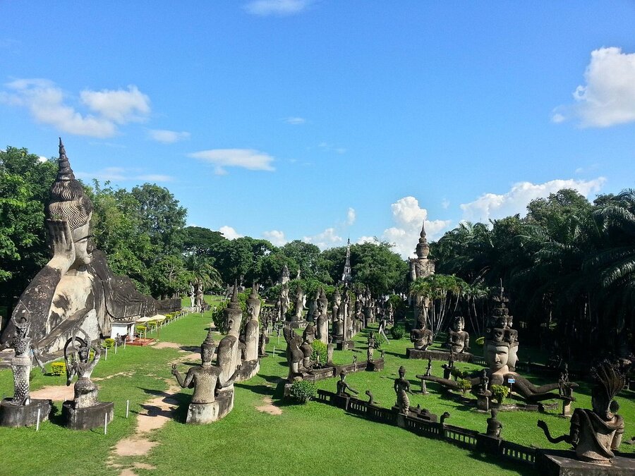 Buddha Park in Vientiane, Laos